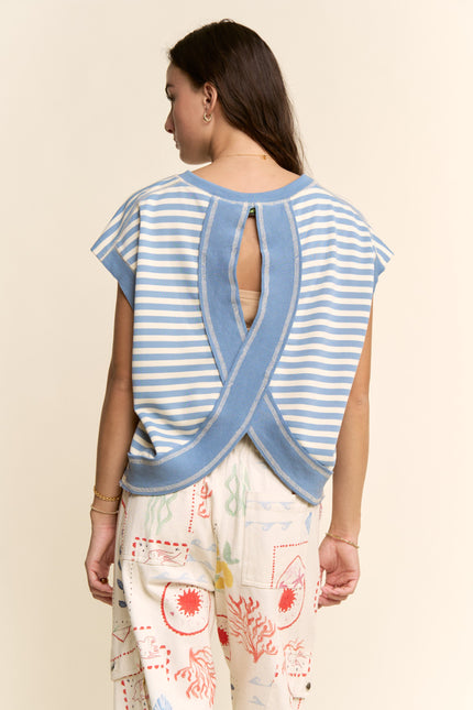 Firecracker Top — Blue back