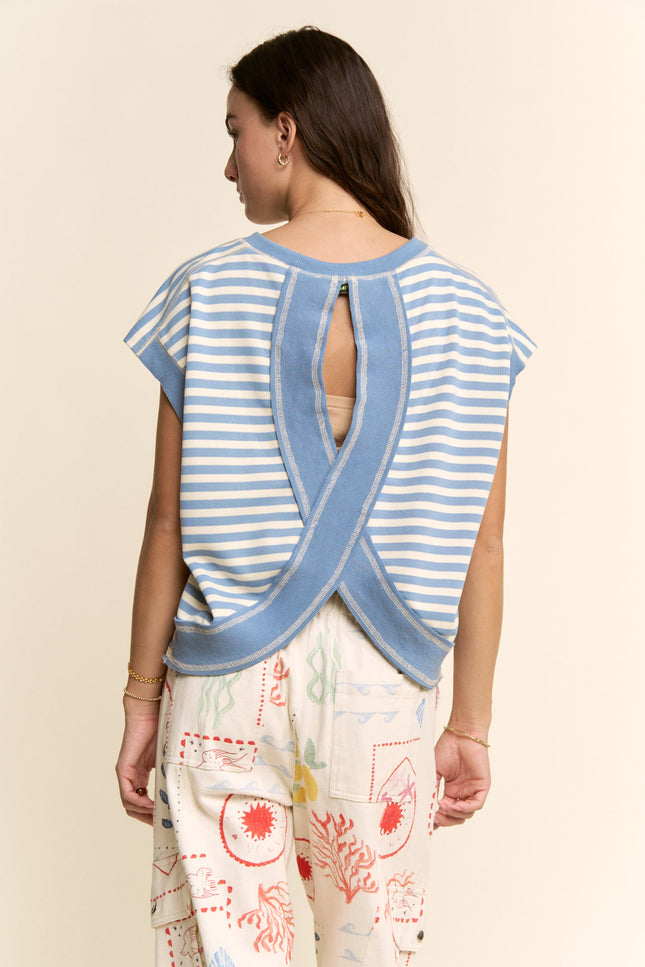 Firecracker Top — Blue back