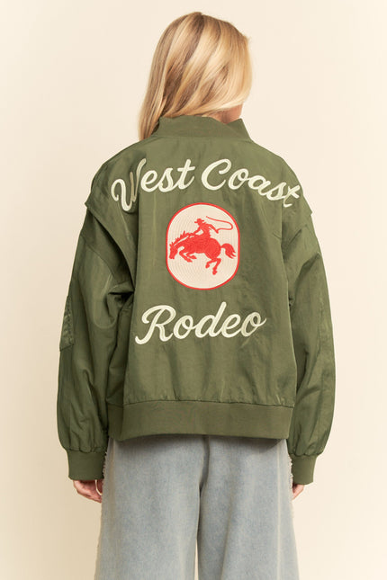Carter Jacket — Olive back