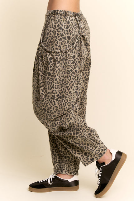 Renara Pant — Leopard/Grey side
