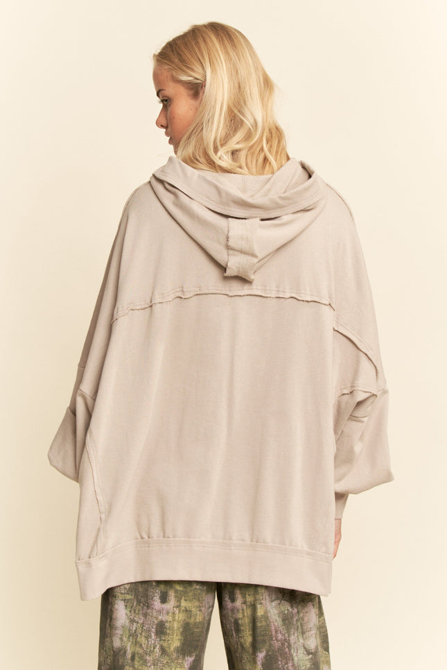 Paxelle Top — Warm Grey back