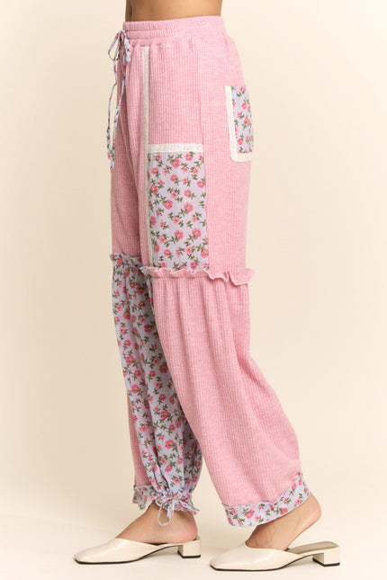 Bellflower Pants — Pink Multi side