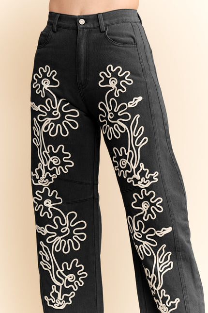 Dustbloom Jeans — Black Denim front