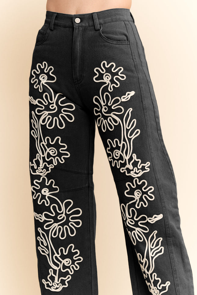 Dustbloom Jeans — Black Denim front
