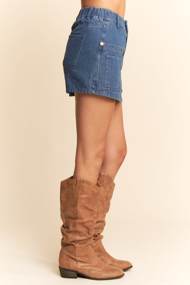 Rowley Skirt — Denim side