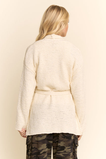 Romer Cardigan — Cream back