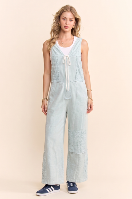Marais Jumpsuit — Light Denim front