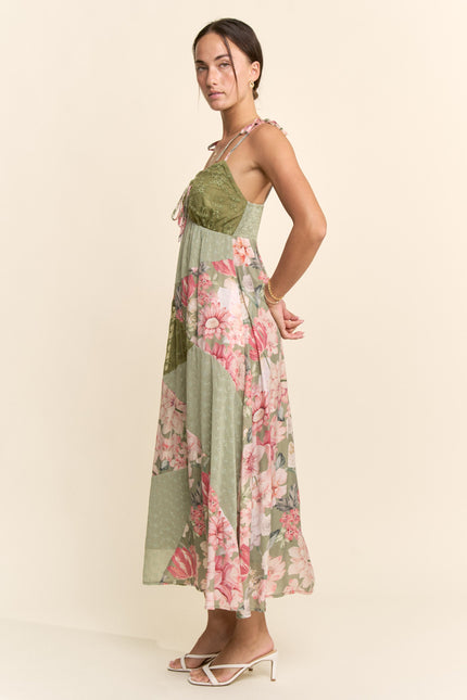 Eglantine Dress — Sage side