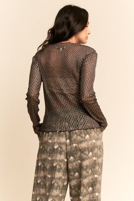 Gossamer Top — Black back