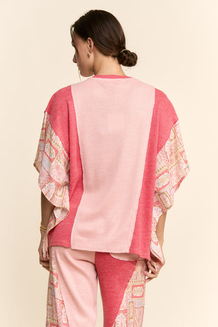 Petalune Sweater — Pink Multi back