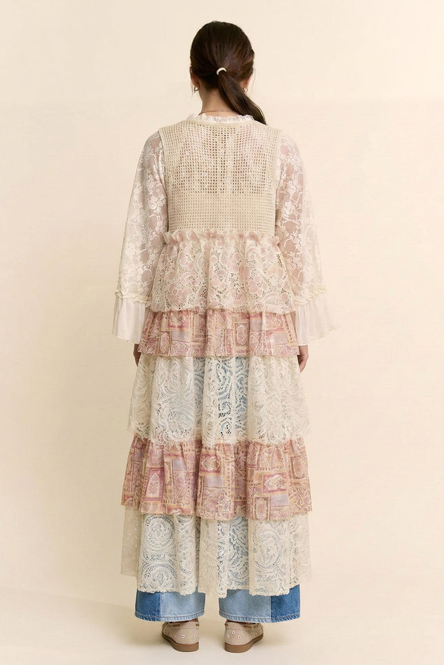Monteluce Top — Pink White back