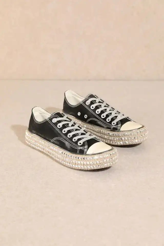 Billie Studded Platform Low Top Sneakers