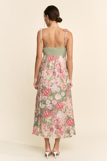 Eglantine Dress — Sage back