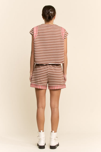 Lilt Set — Coffee Coral back