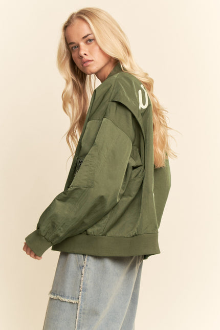 Carter Jacket — Olive side