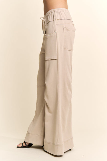 Cressida Pants — Taupe side