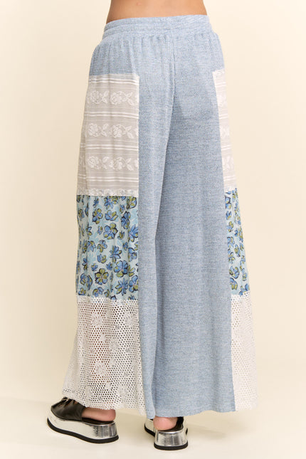 Evadne Pants — Blue back