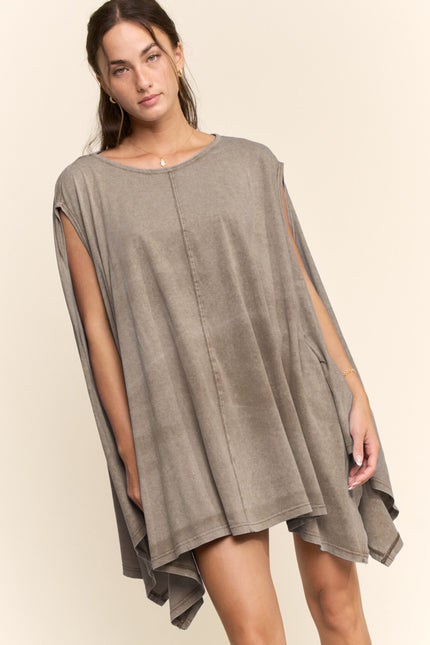 Tidefall Dress — Khaki front