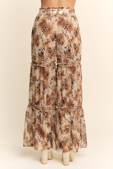 Faunelle Pants — Cheetah back