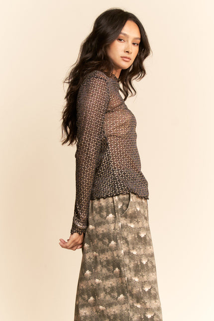 Gossamer Top — Black side