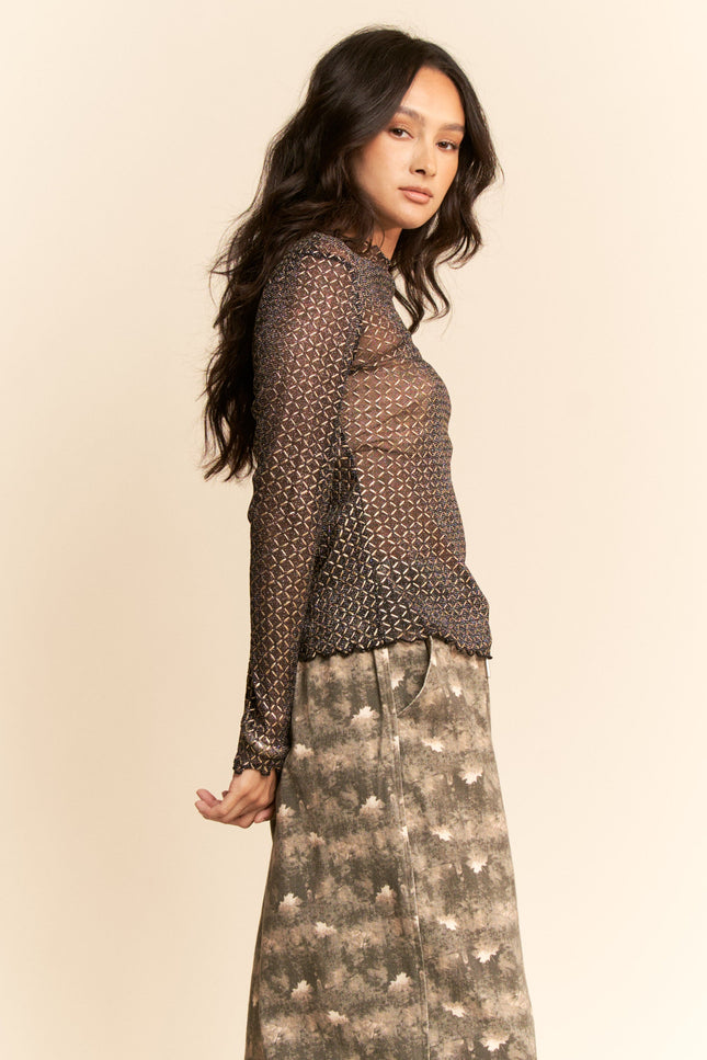 Gossamer Top — Black side