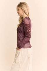 Cavessa Mesh Top