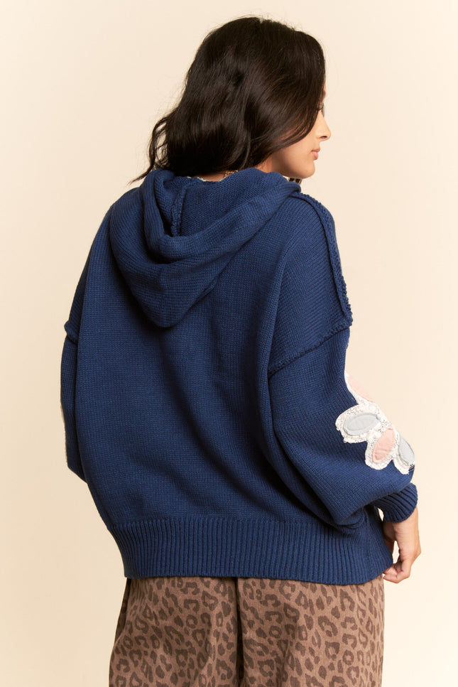 Cove Hoodie — Teal back