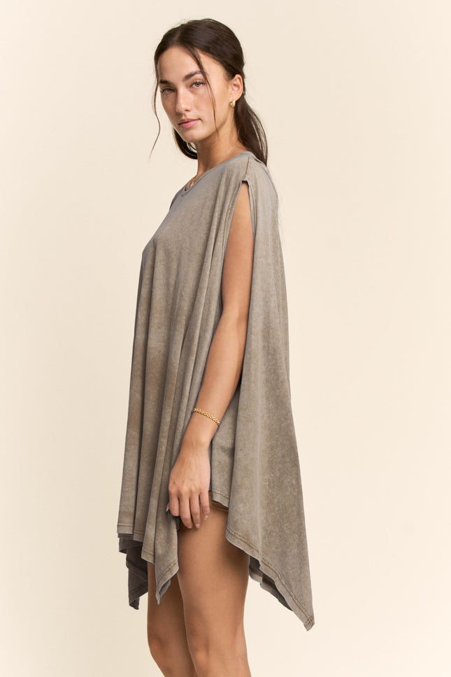 Tidefall Dress — Khaki side