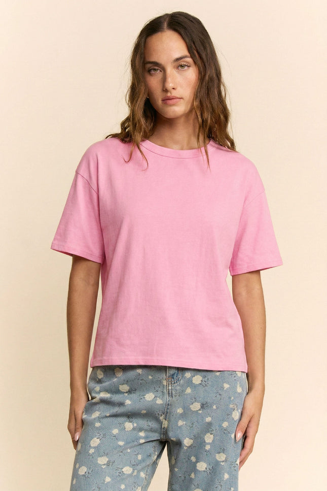 Mélisse Top — Coral front