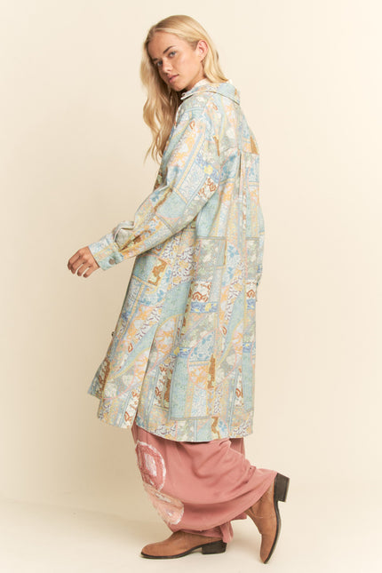 Elarose Jacket — Blue Multi side