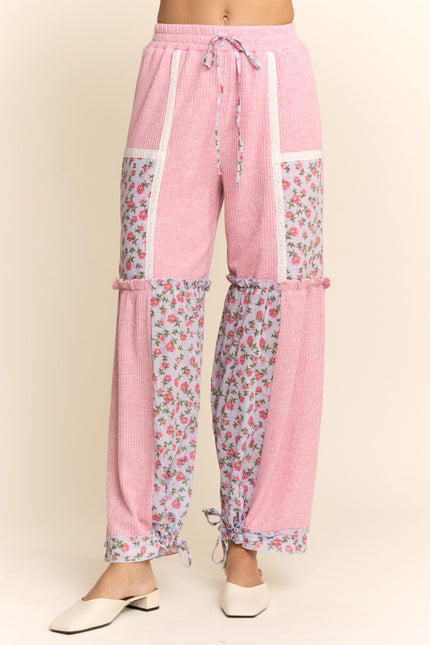 Bellflower Pants — Pink Multi front