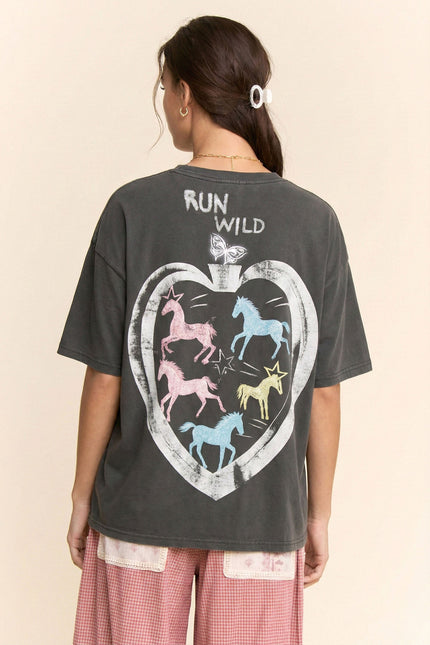 Mustang Top — Charcoal back