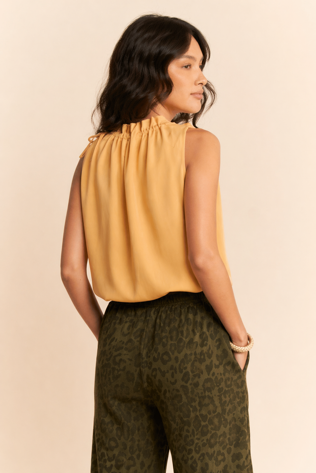 Elara Top — Burnt Butter back