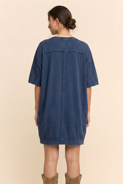 Olivane Dress — Indigo Navy back