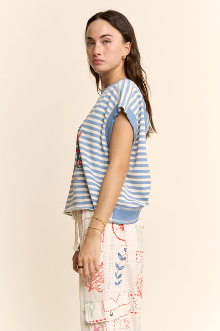 Firecracker Top — Blue side