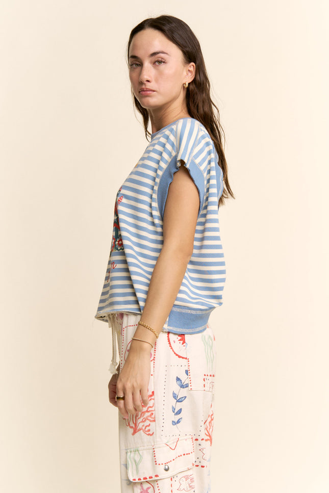 Firecracker Top — Blue side