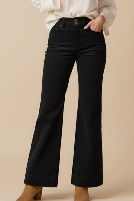Montara Wide-Leg Pants — Black front