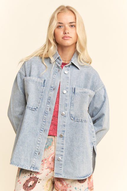 Orrivelle Jacket — Lt Denim front