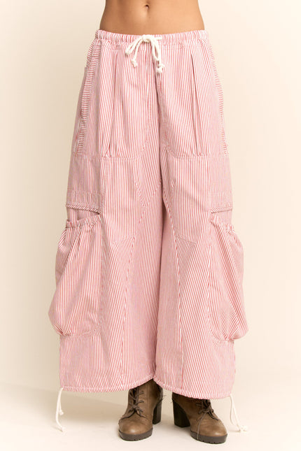 Orlisse Pants — Red Stripe front