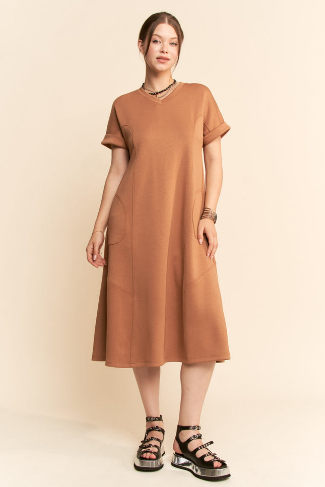 Vetrax Dress — Mocha front