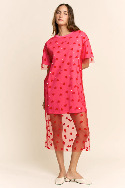 Coeurveil Dress — Candy Pink front
