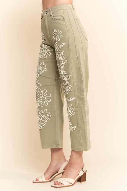 Dustbloom Jeans — Sage side