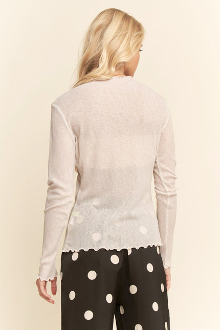 Lenz Top — Cream back