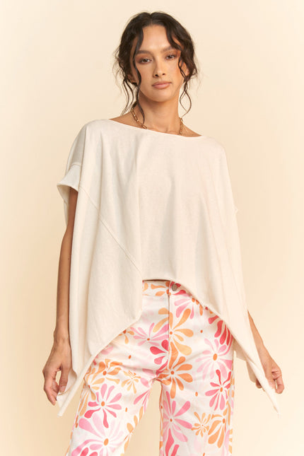 Arielle Top — Cloud Cream front