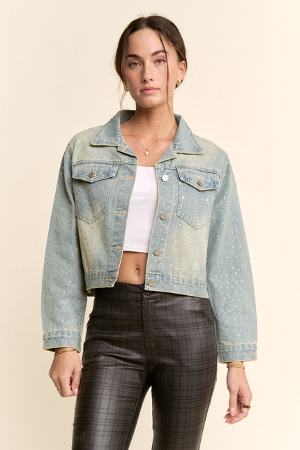 Velisca Jacket — Light Denim front