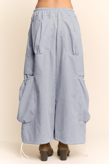 Orlisse Pants — Navy Stripe back