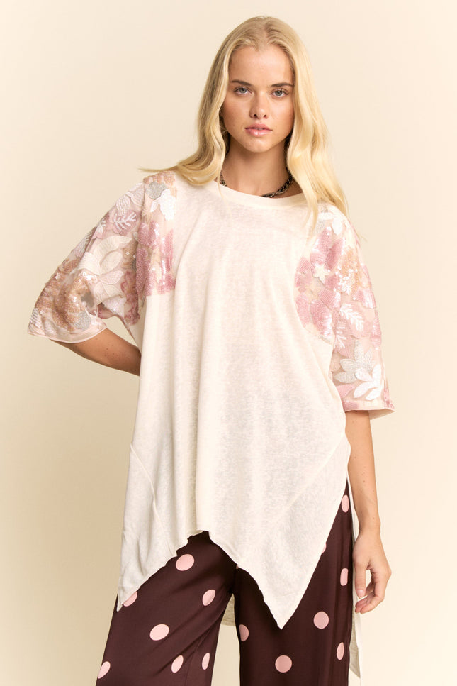 Étoile Top — Pale Pink front