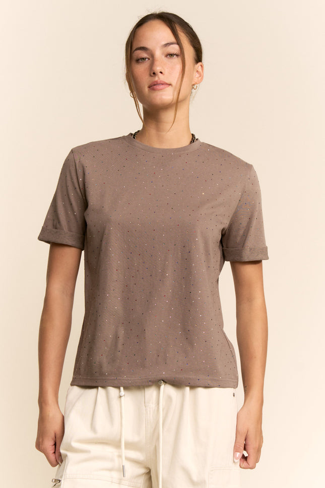 Kalia Top — Dark Mocha front