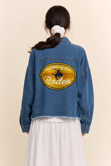 Rodevelle Jacket — Denim Blue back