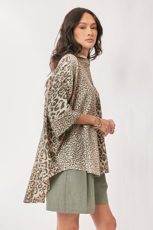 Pardus Top — Taupe Leopard side